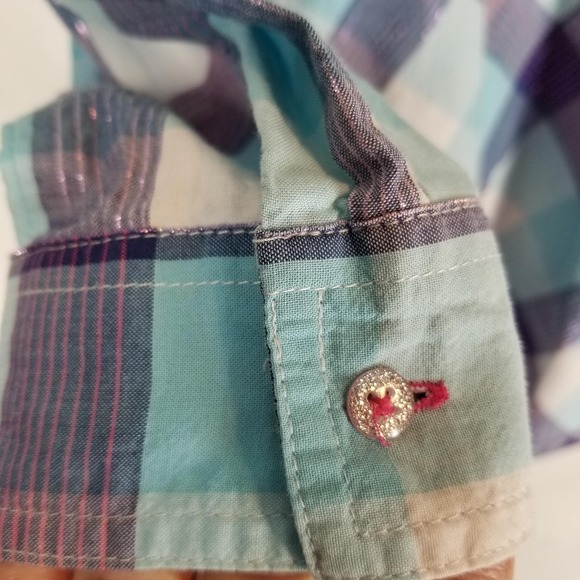 Cruel Girl Women's‎ XXL 14/16 Plaid Western Button Up Shirt Long Sleeve Cowgirl - Picture 10 of 12